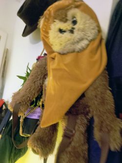 Star wars fluffy backpack, whicket the ewok