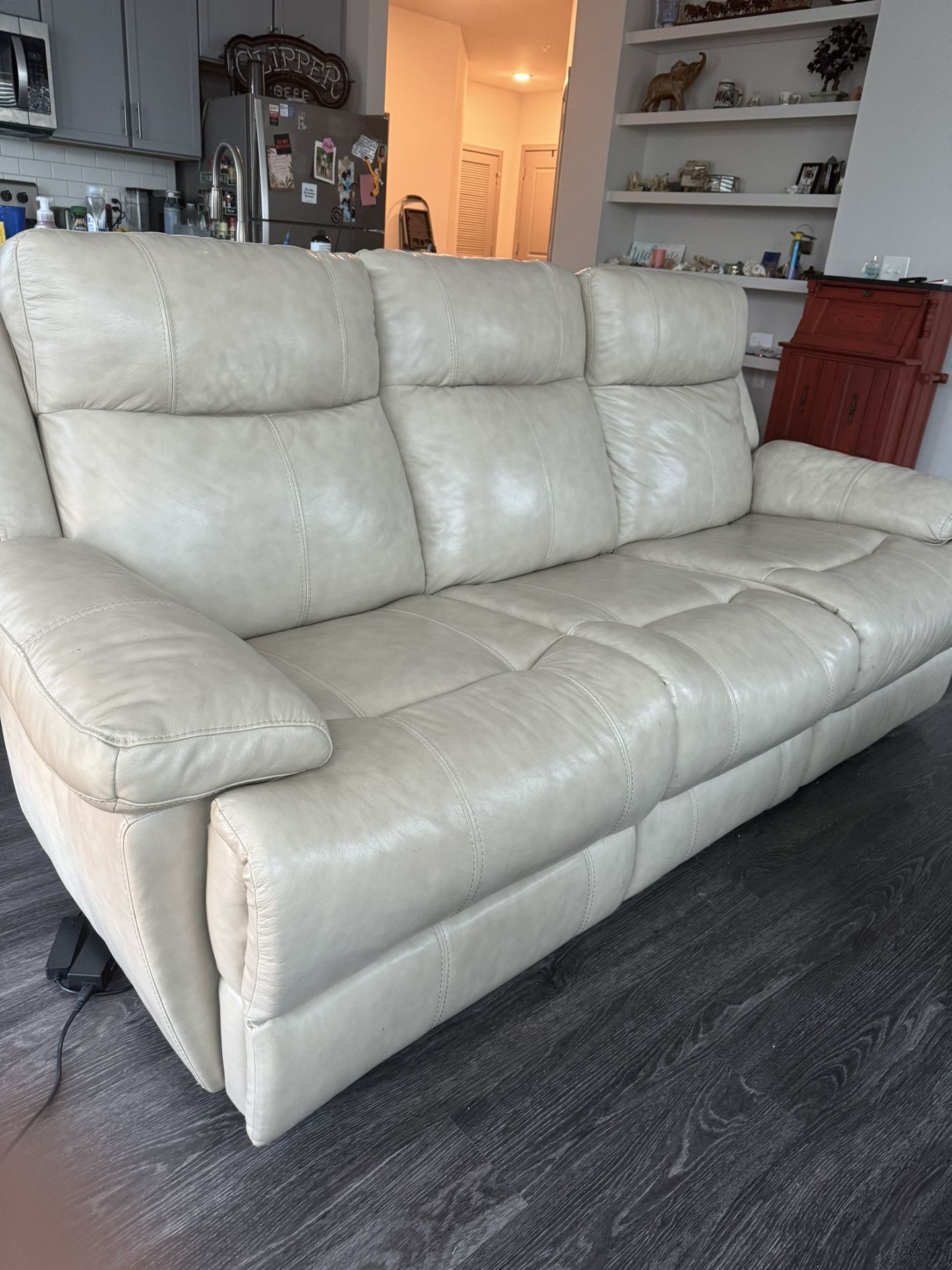 Leather couch 