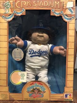 Xaviar Roberts Original Cabbage Patch 1986 Dodgers Complete Original...STILL IN BOX *IS MISSING FLAG*