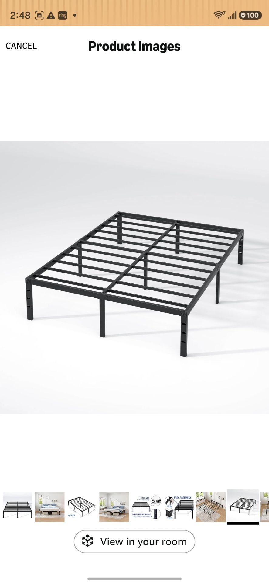 Queen size bed frame