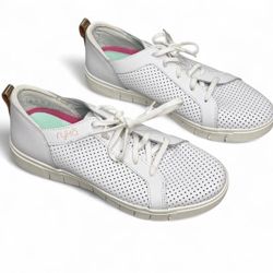 Ryka Haiku Perforated Leather Sneakers in White