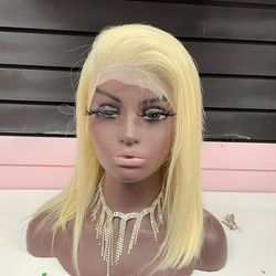 12 inch 613 Blonde Bob Wig. New