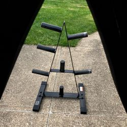 Olympic 2” hole weight Plate rack tree weights plates storage holder Bumper Bumpers All Metal Large