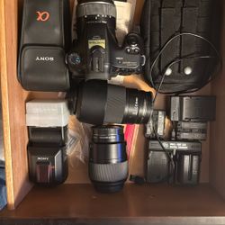 Sony Alpha 58 With All Kind If Lenses 
