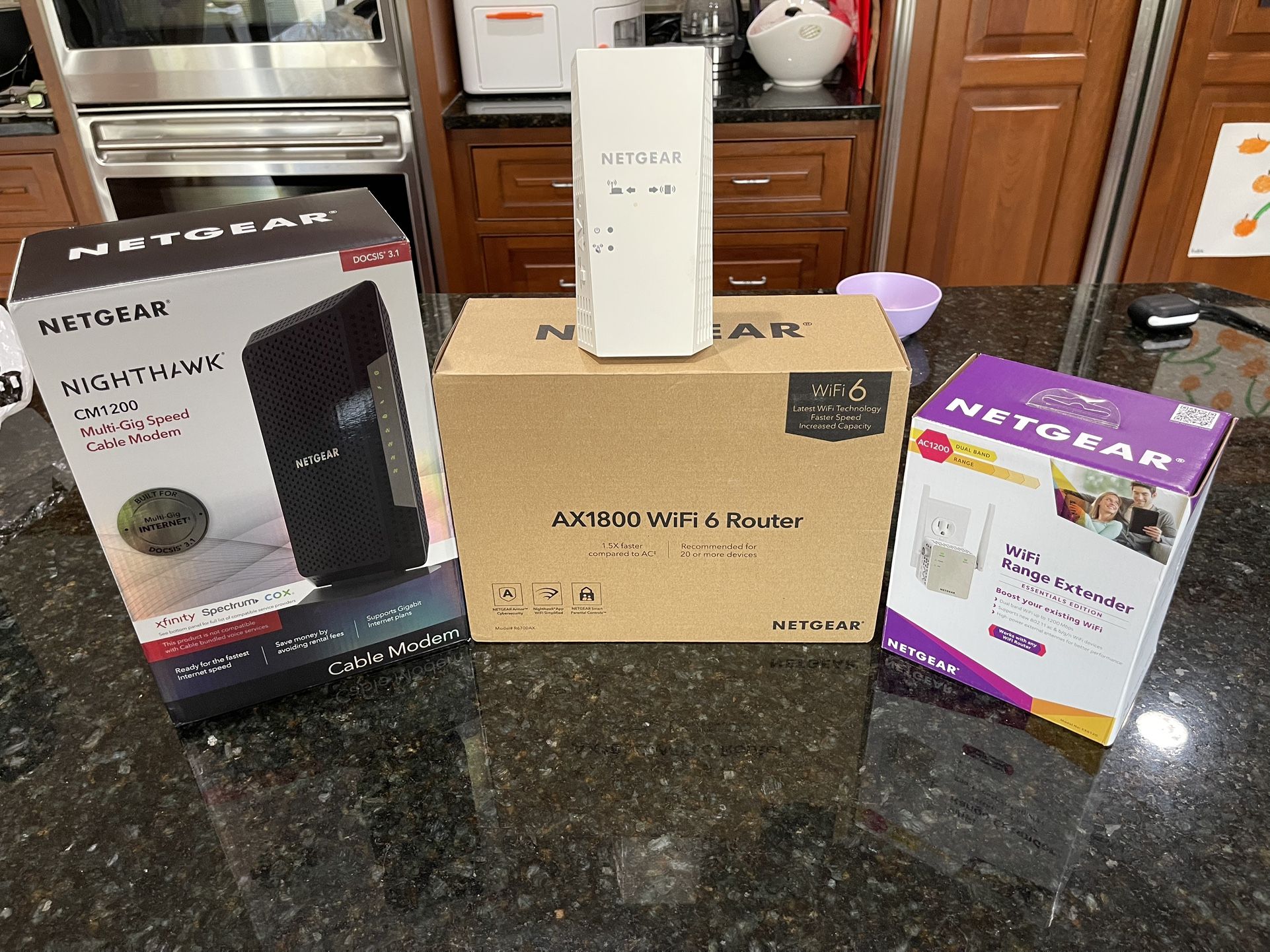 Netgear Nighthawk Modem and Router With Extenders