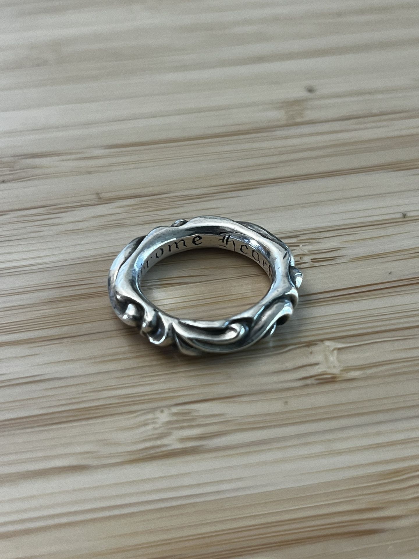 Chrome Hearts Scroll Band Ring