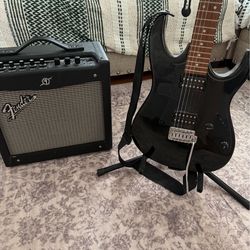 Guitar and amp