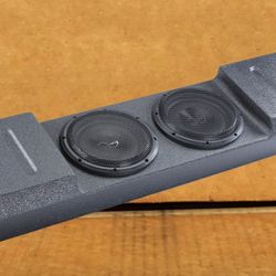 AudioControl Custom 2015 To 2024 Ford Truck Dual 10" Spike Subwoofers 1200 Watts Enclosure 🚨 Payment Options Available 🚨 No Credit Needed 🚨 