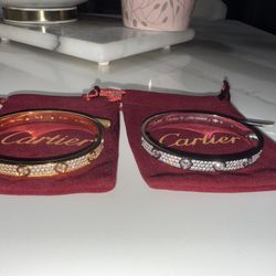 Three Diamond Stack Bracelet (gold and silver) + Screw For Each  