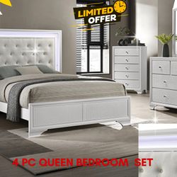 4 PC QUEEN BEDROOM SET