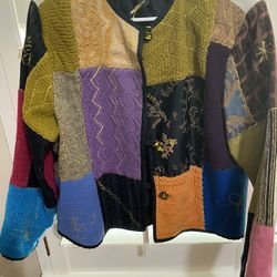 Cute, Patchwork Jacket  That Is Very Versatile Especially For Holidays