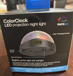 LED clock night light