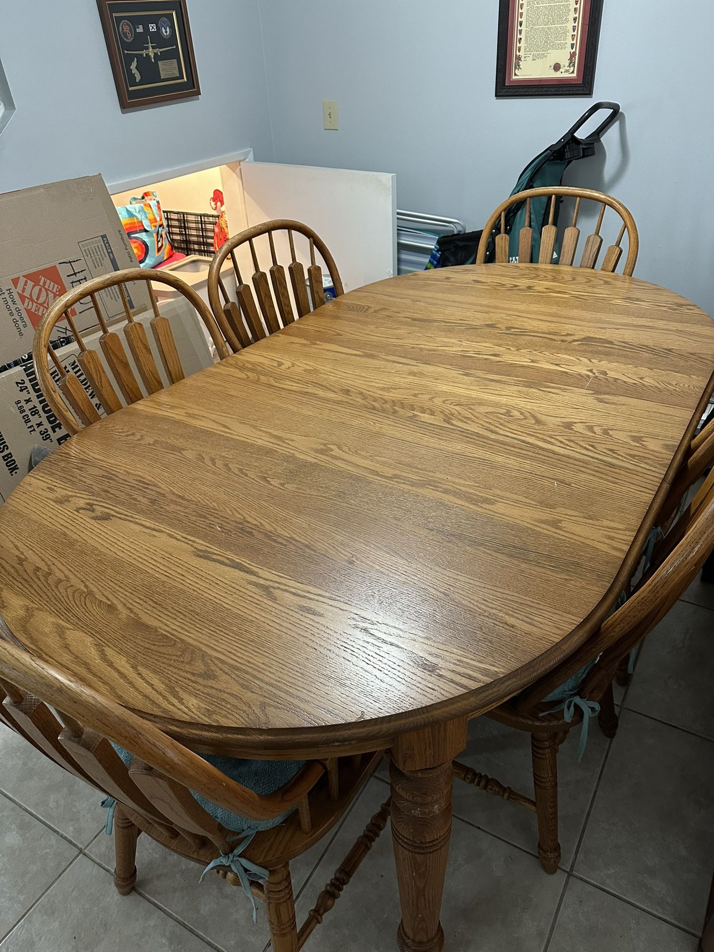 Oak Dining Room Table With Chairs