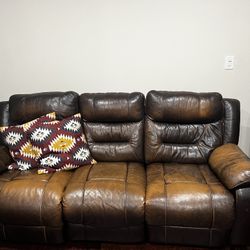 Recliner Leather Couch