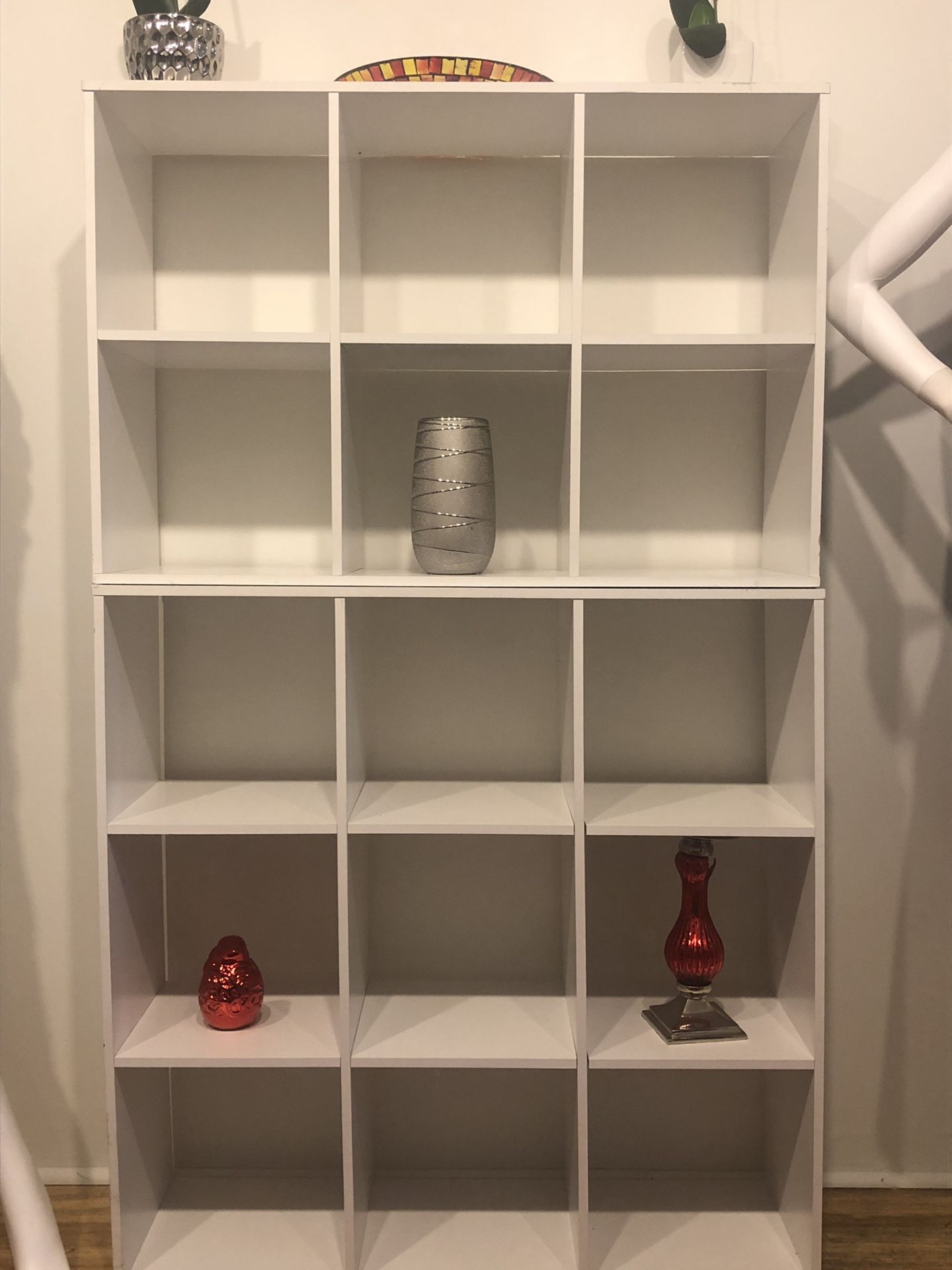 White IKEA bookcase