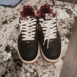 Air Force Ones Lumber Jacks Size 9.5