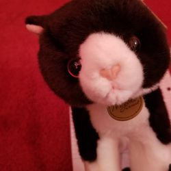 Miyoni Black Tuxedo Cat Plush Stuffed Animal