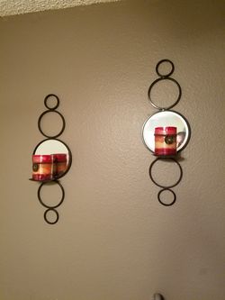 Wall sconces with candles