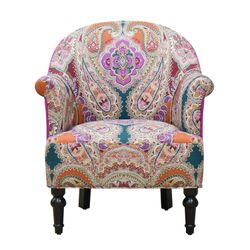 Homy Casa Aaren 28.5" Wide Pattern Upholstered Armchair, Open Box