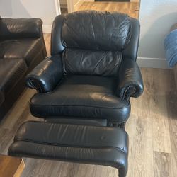 Black Leather Recliner