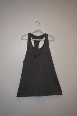 Nike Women's Elastika Activewear Workout Tank Top Dark Gray Solid