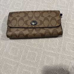 Coach Peyton Signature Envelope Wallet.