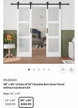 Ark Design Double Barn Door Panel 48" x 84"