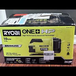 RYOBI ONE+ HP 18V 1/4 hp Cordless Battery Powered Transfer Pump with Battery