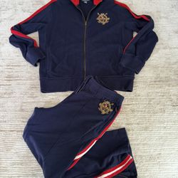 Authentic Rare Polo Ralph Lauren Track Suit, Not Nike, Adidas