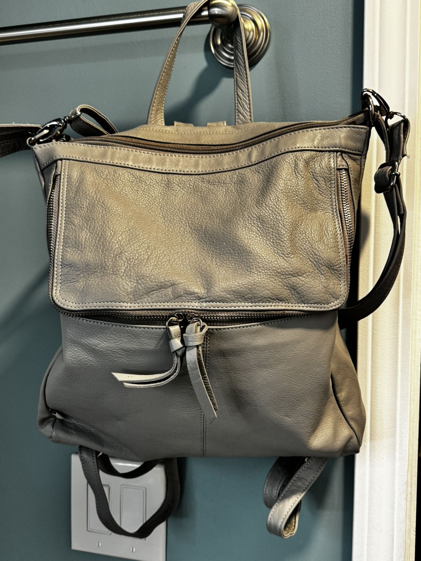 Leather Backpack Purse