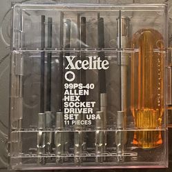 Xcelite Allen Hex Socket Driver Set 99PS-40