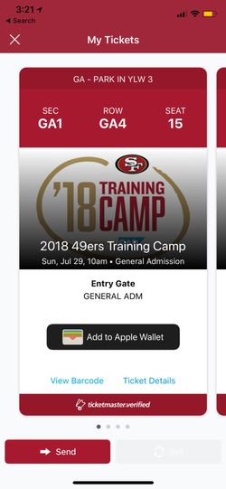 49ers Training Camp Tickets