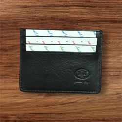 Black Leather Card Wallet