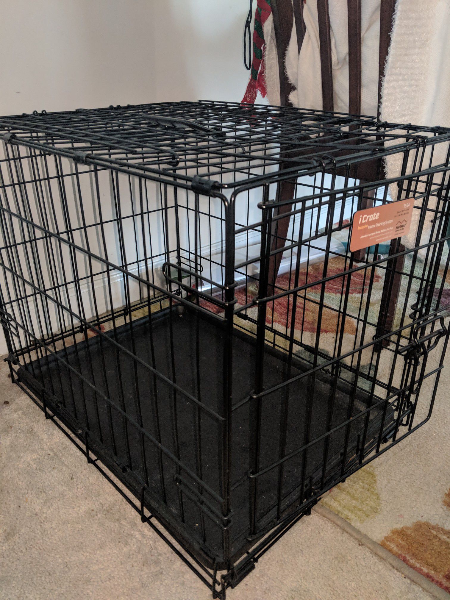 Dog crate and gate combo