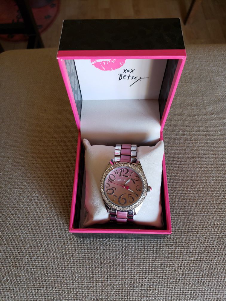 Pink Betsey watch