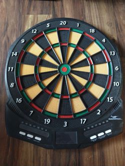 Dart Board with Darts