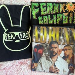 Size Small Ferxxo And Bad Bunny T Shirts 