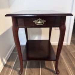 Beautiful Side Table With Hold For Lamp