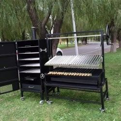 XL SIZE Santa Maria / Argentine Grill Charcoal BBQ Grill with Smoker + Kabob Rotisserie