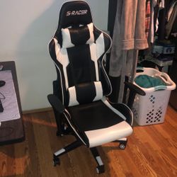 S Racer Gaming Chair- White  