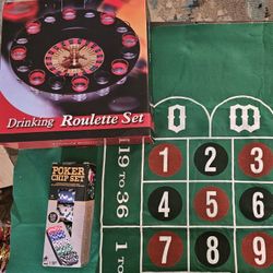 Roulette & Craps Felt Table Game
