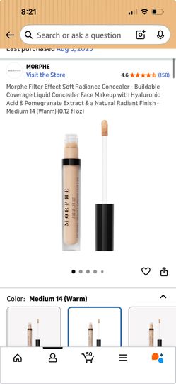 Morphe Concealer (shade: medium 14)