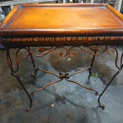 Medal Top And Medal Legs Side Table 