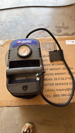 Almost new Campbell Hall Field, small electric tire inflator compressor