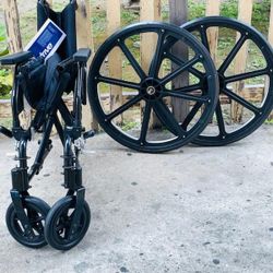 Very Ultralight Weight Wheelchair Removable Wheels. New New