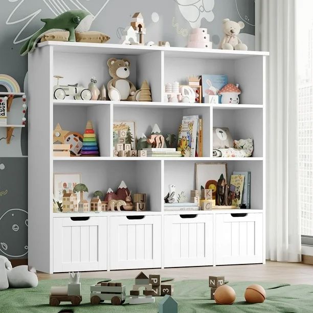 White Cube Toy Organizer