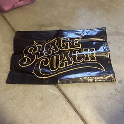 Stage Coach Sign Banner Durable Ready To Hang Use