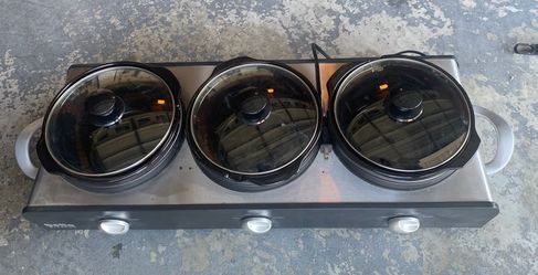 Triple buffet server
