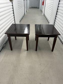 Two Wooden End Tables (24 x 20)