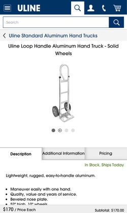 Aluminum hand truck